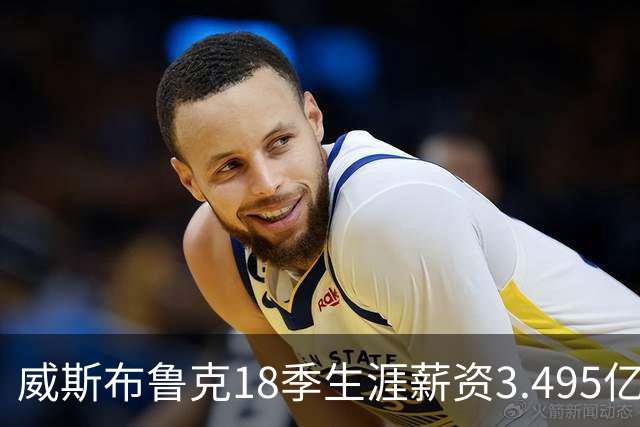 威斯布鲁克18季生涯薪资3.495亿，9次入选全明星