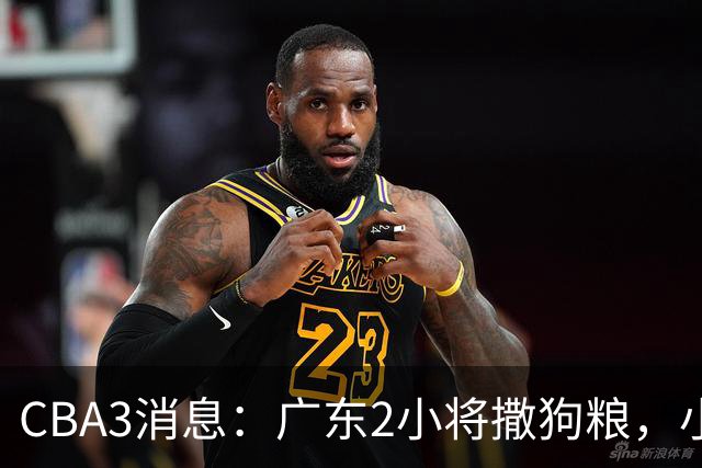 CBA3消息：广东2小将撒狗粮，小杜润旺赴辽篮，赵睿调侃周琦遭怼